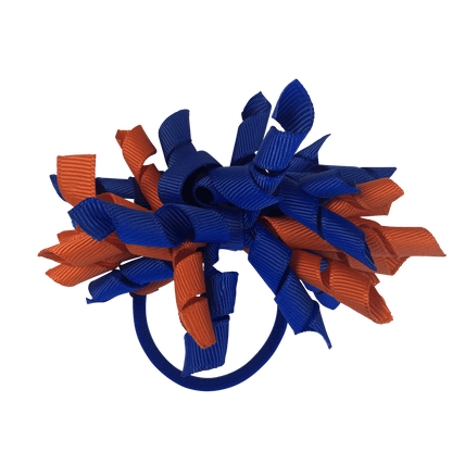 Orange & Royal Blue Hair Accessories - Assorted Hair Accessories - School Uniform Hair Accessories - Ponytails and Fairytales
