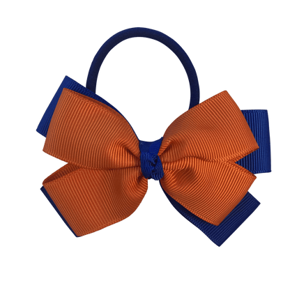 Orange & Royal Blue Hair Accessories - Assorted Hair Accessories - School Uniform Hair Accessories - Ponytails and Fairytales