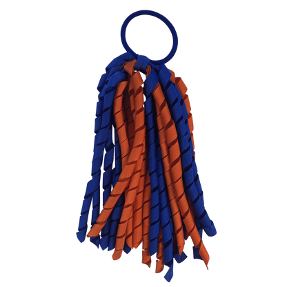 Orange & Royal Blue Hair Accessories - Assorted Hair Accessories - School Uniform Hair Accessories - Ponytails and Fairytales
