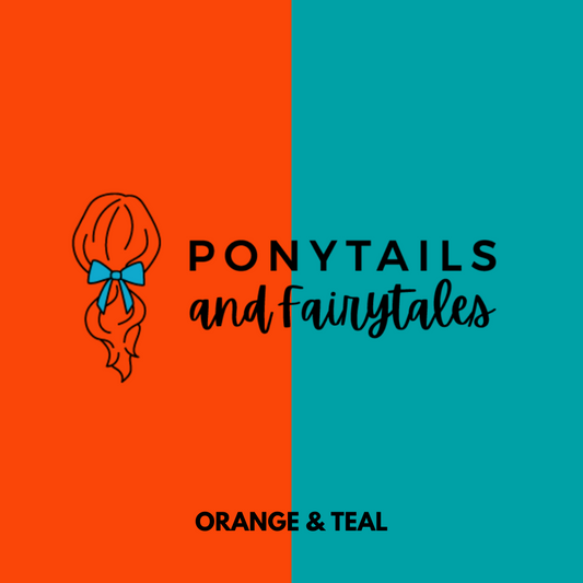 Teal & Orange Hair Accessories