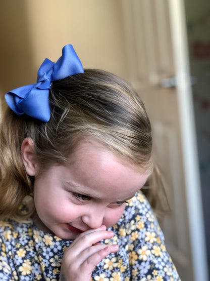 Personalised Big Bow - Hair clips - School Uniform Hair Accessories - Ponytails and Fairytales