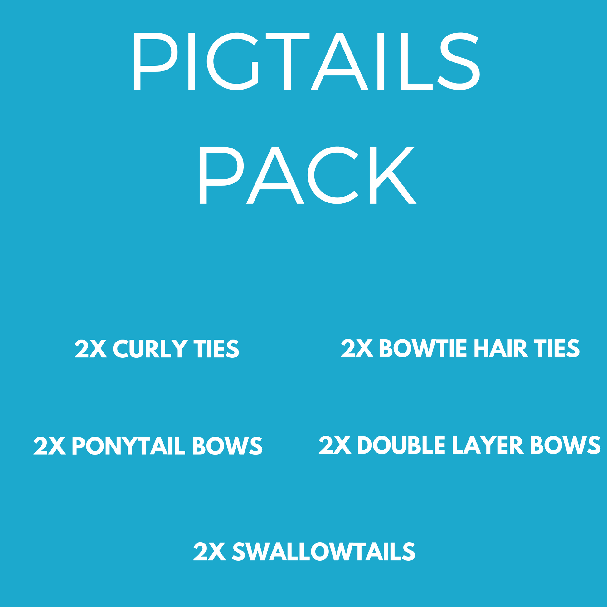 Pigtails Pack (10pc) - School kits - School Uniform Hair Accessories - Ponytails and Fairytales