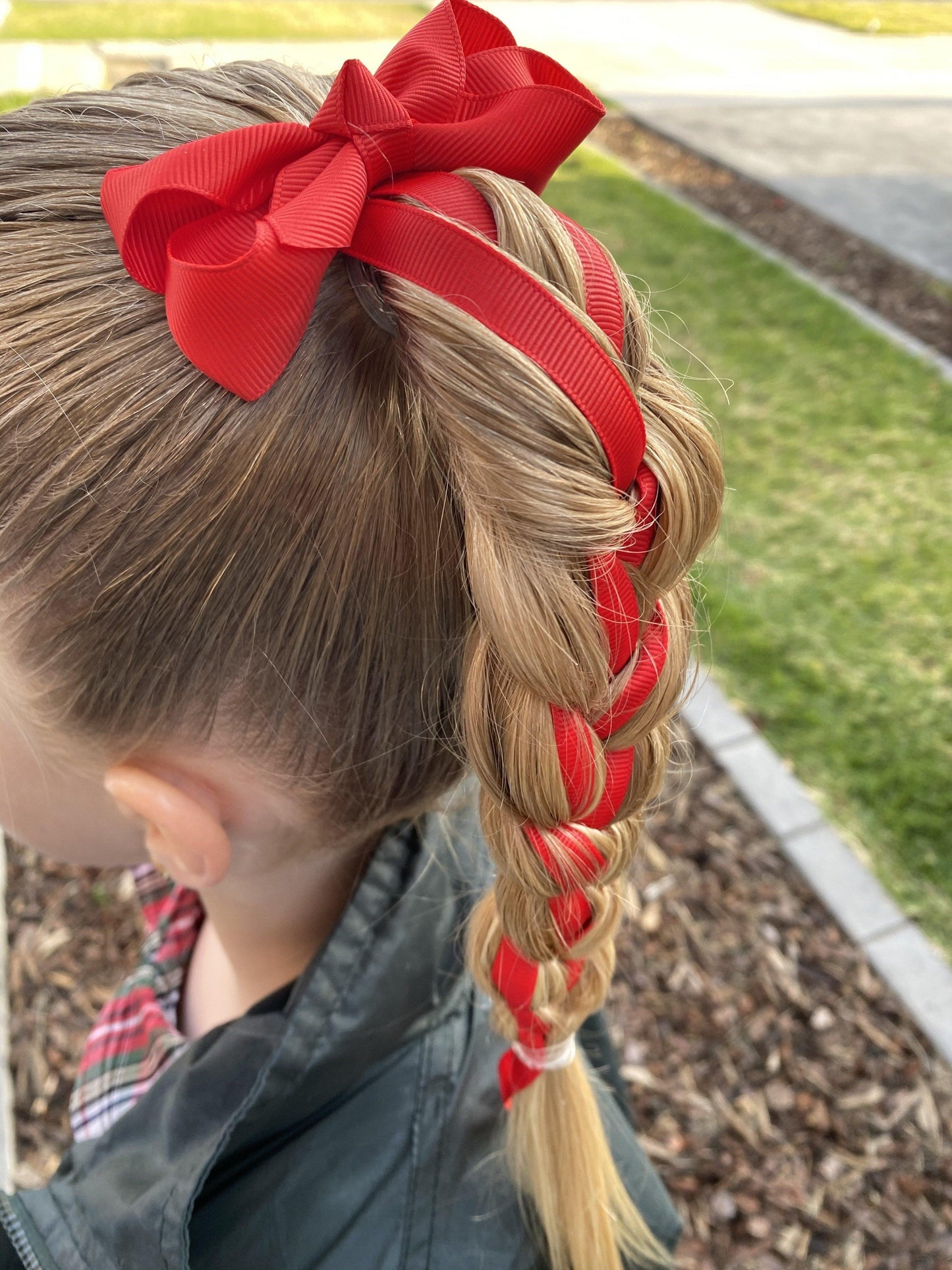 Ponytail Streamer Hair clips School Ponytails 