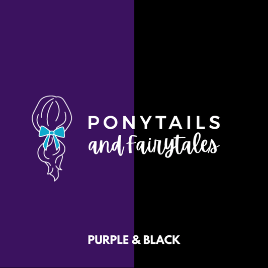 Purple & Black Hair Accessories - Ponytails and Fairytales