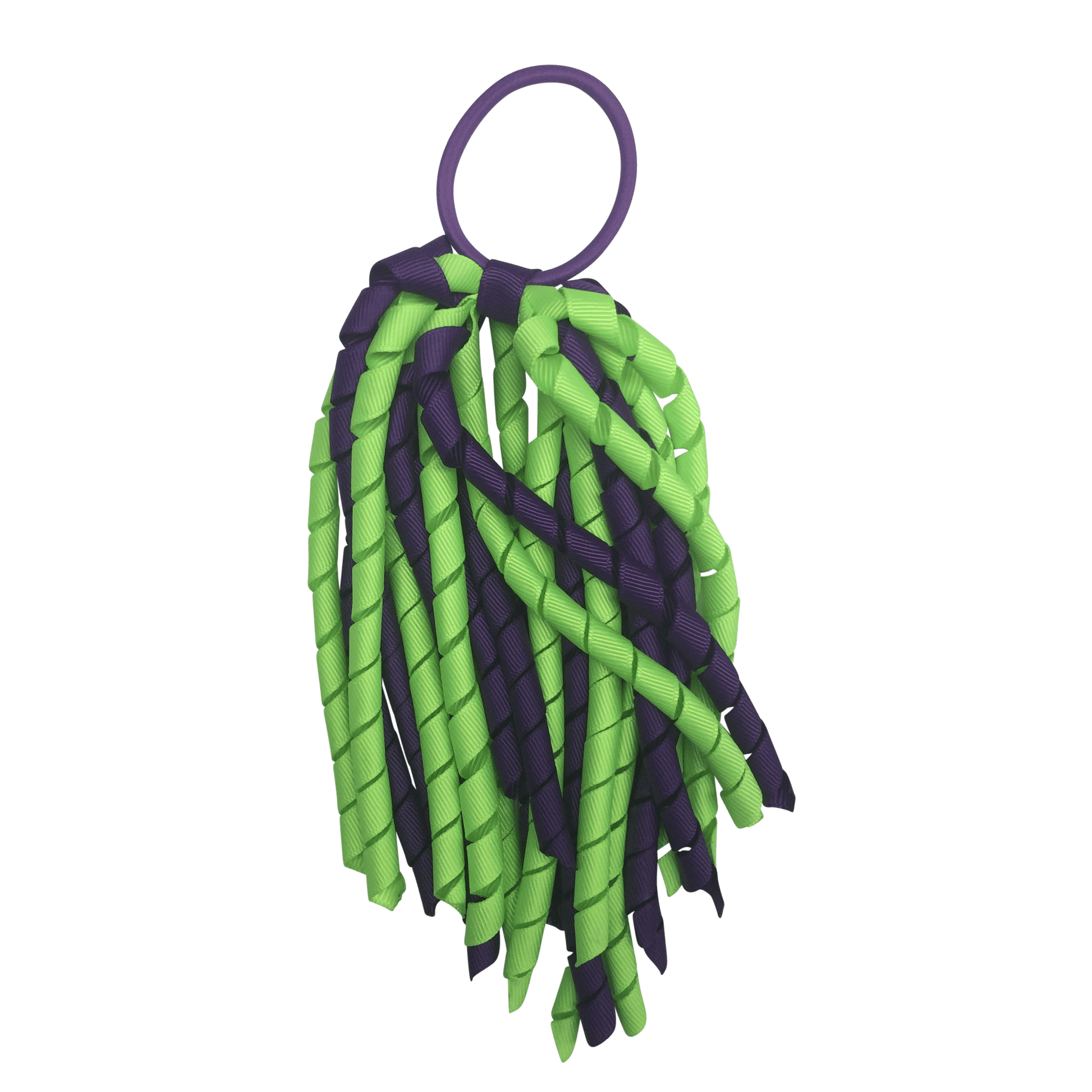Fluoro Green & Purple Hair Accessories - Ponytails and Fairytales
