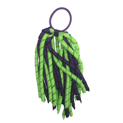 Fluoro Green & Purple Hair Accessories - Ponytails and Fairytales