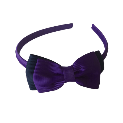 Purple & Navy Hair Accessories - Ponytails and Fairytales