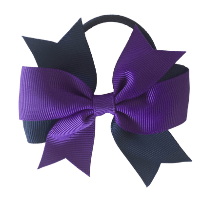 Purple & Navy Hair Accessories - Ponytails and Fairytales