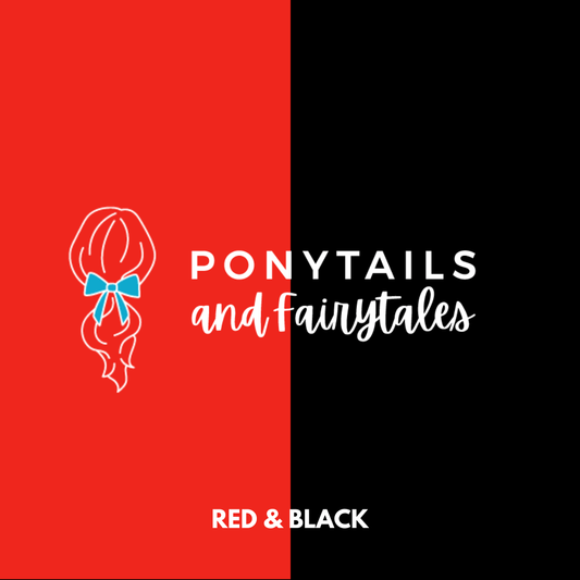 Red & Black Hair Accessories - Assorted Hair Accessories - School Uniform Hair Accessories - Ponytails and Fairytales