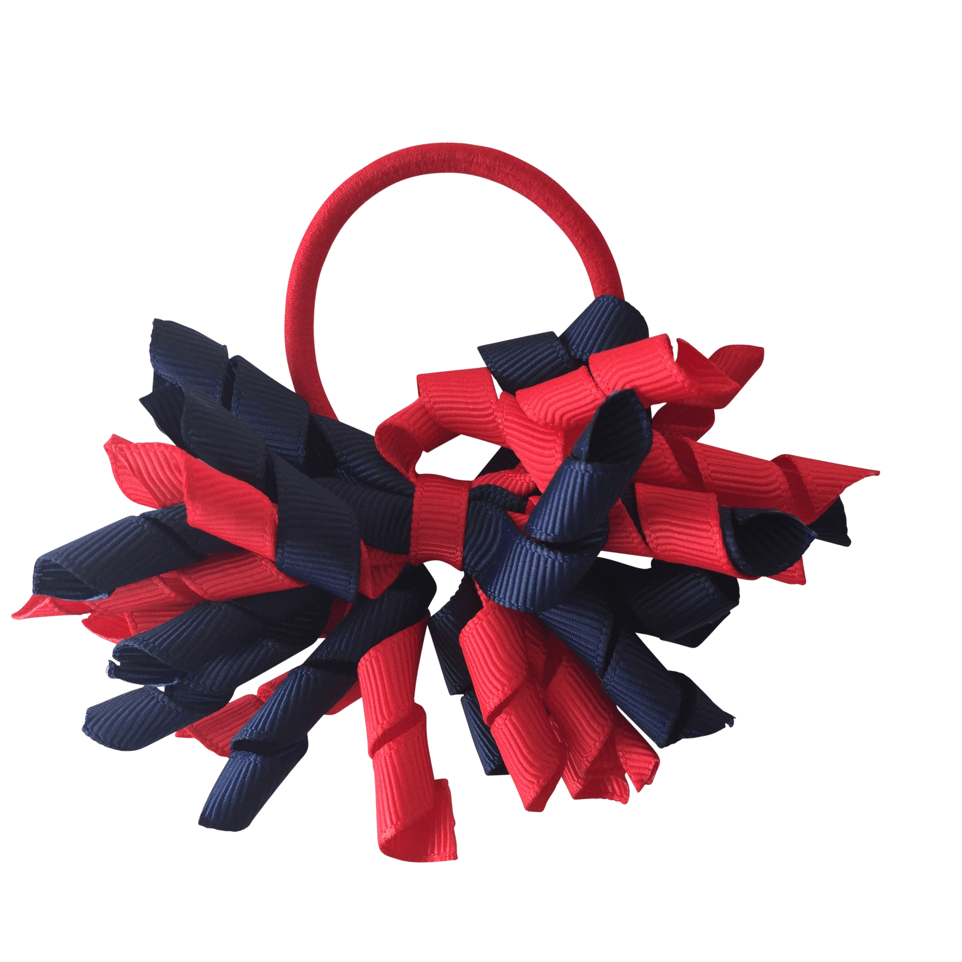 Red & Navy Hair Accessories - Ponytails and Fairytales