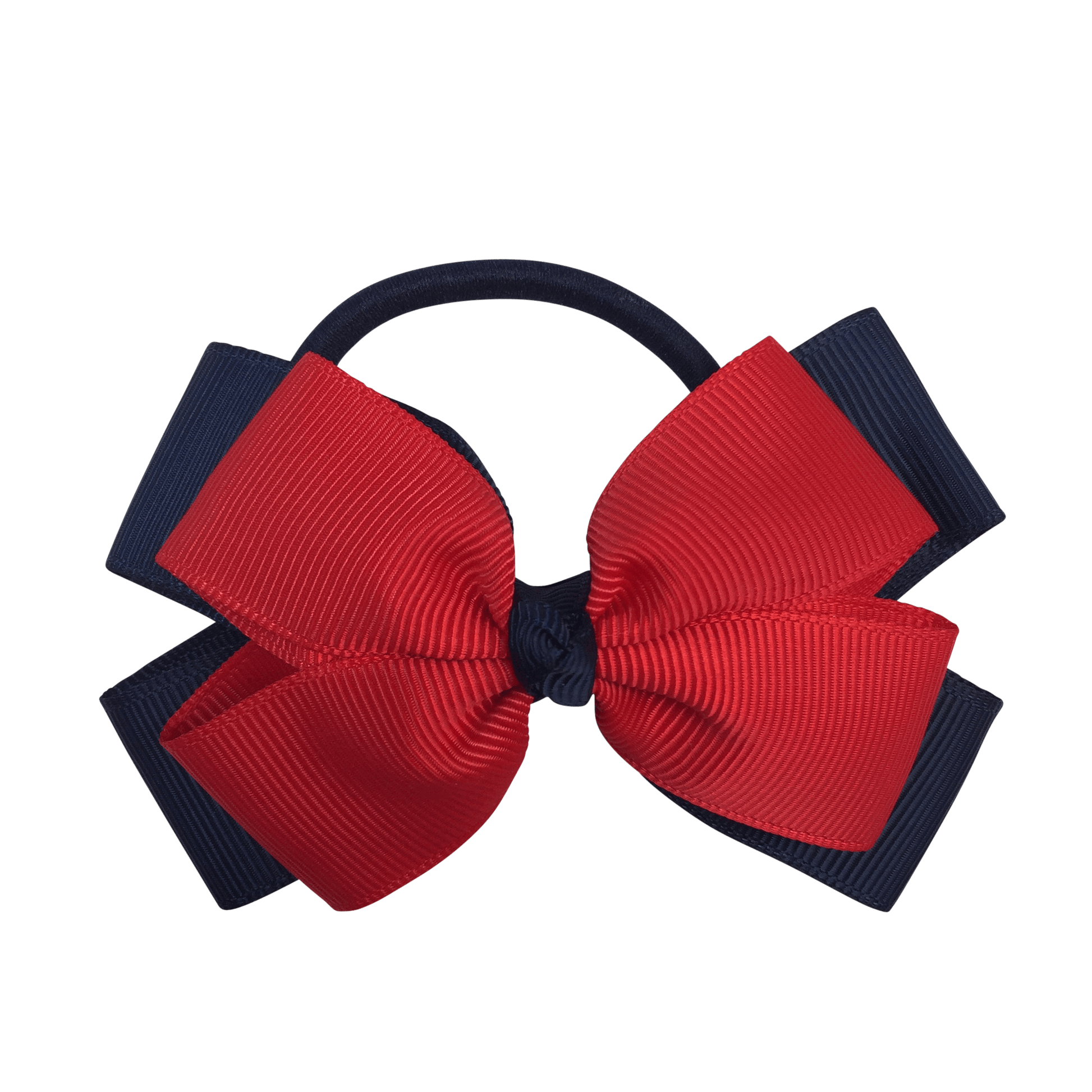 Red & Navy Hair Accessories - Ponytails and Fairytales