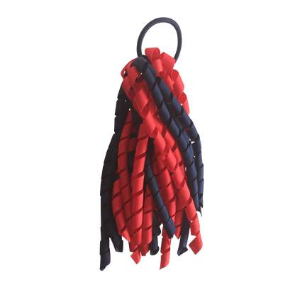 Red & Navy Hair Accessories - Ponytails and Fairytales