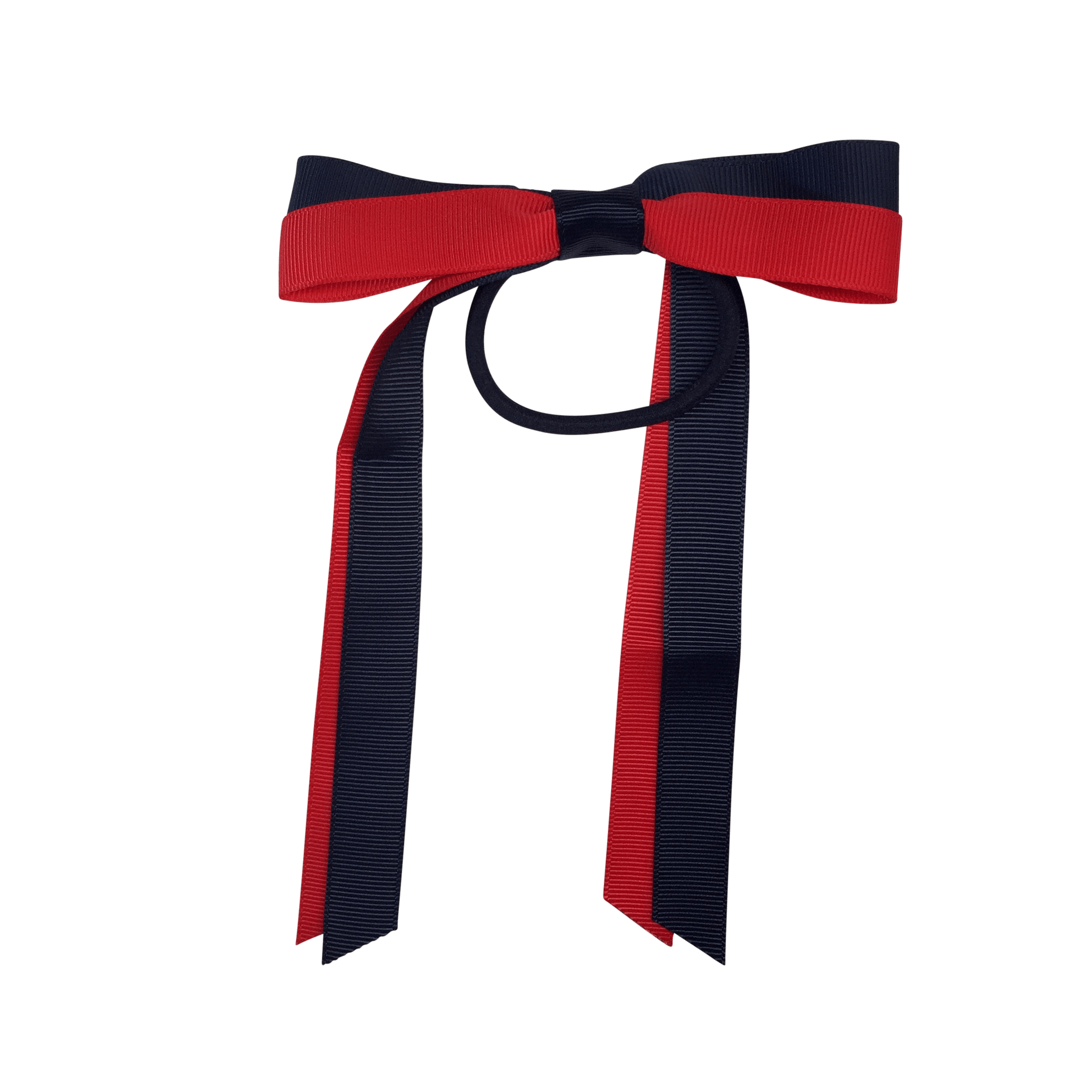 Red & Navy Hair Accessories - Ponytails and Fairytales