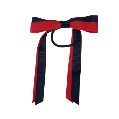 Red & Navy Hair Accessories - Ponytails and Fairytales