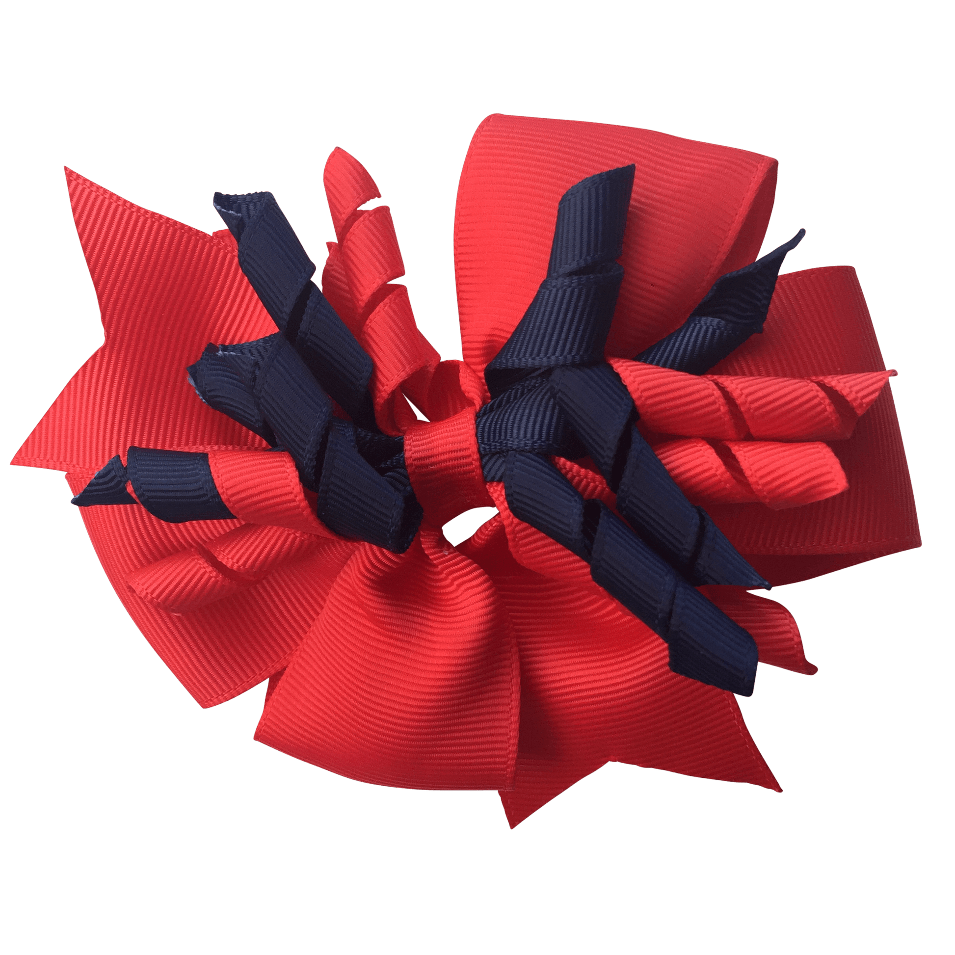 Red & Navy Hair Accessories - Ponytails and Fairytales