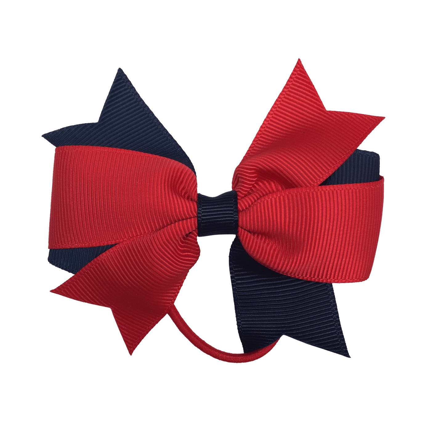 Red & Navy Hair Accessories - Ponytails and Fairytales