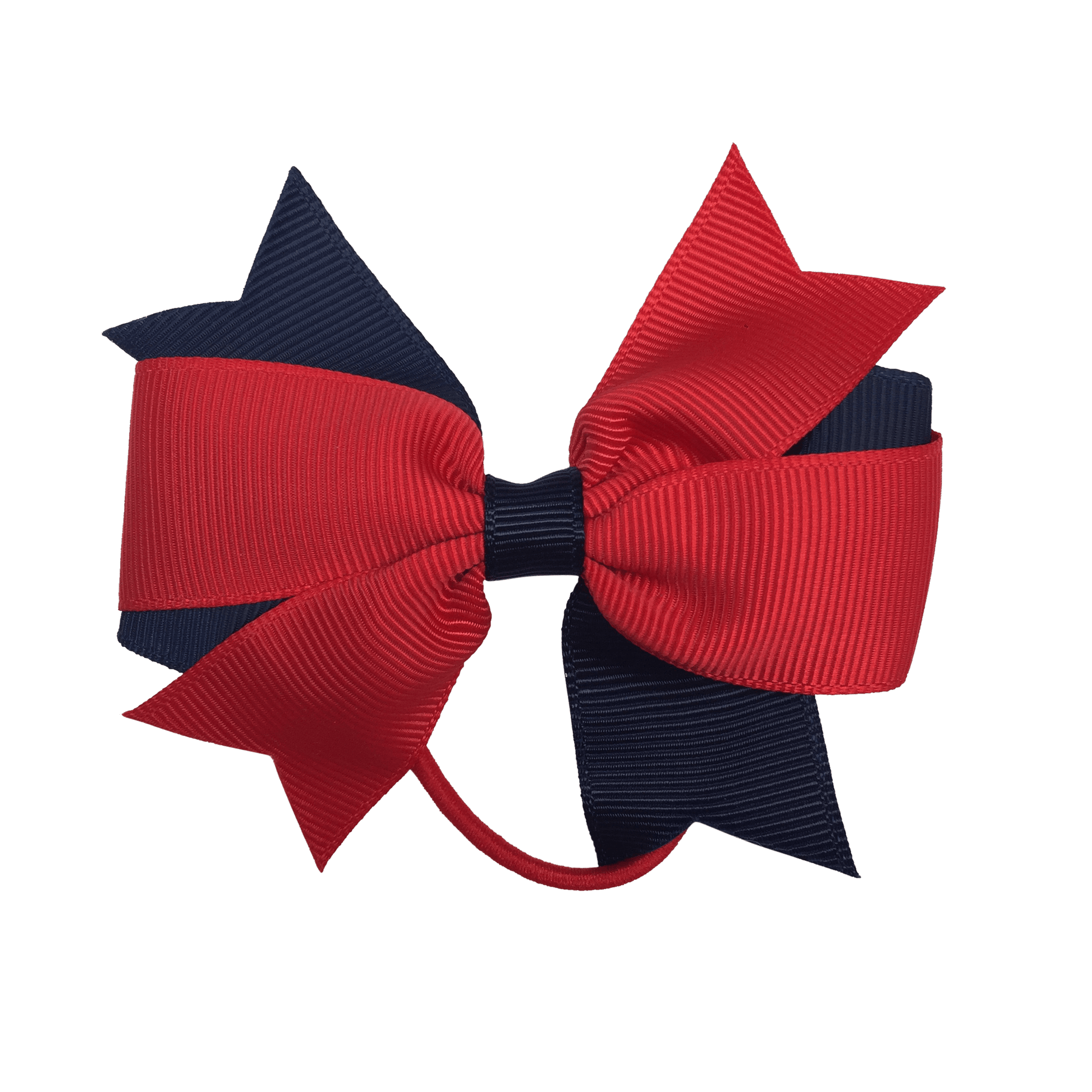 Red & Navy Hair Accessories - Ponytails and Fairytales