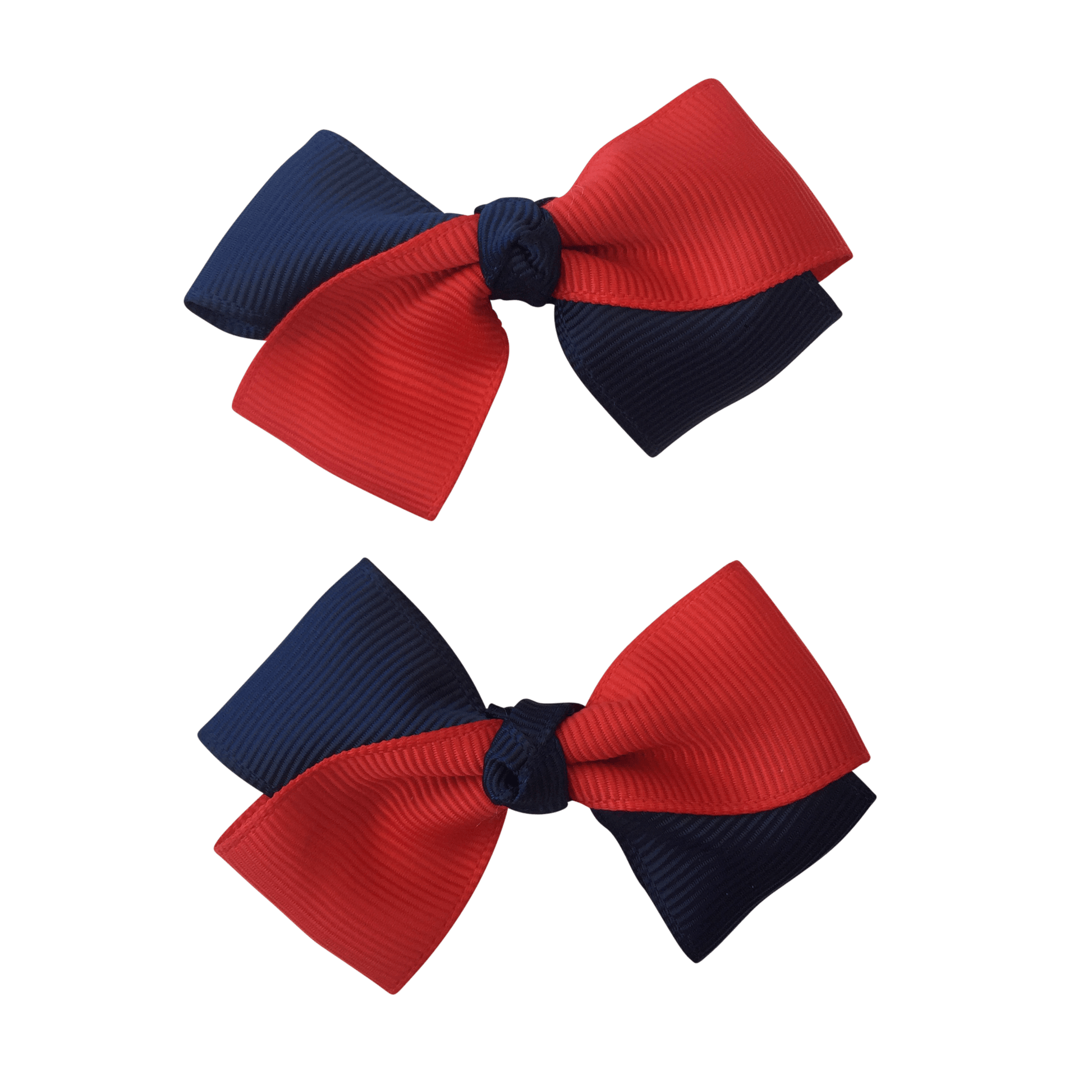 Red & Navy Hair Accessories - Ponytails and Fairytales