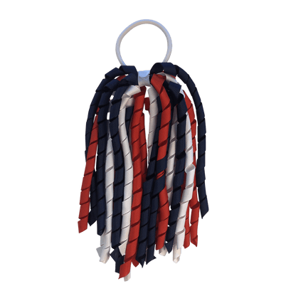 Red & Navy & White Hair Accessories - Assorted Hair Accessories - School Uniform Hair Accessories - Ponytails and Fairytales