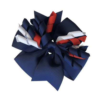 Red & Navy & White Hair Accessories - Assorted Hair Accessories - School Uniform Hair Accessories - Ponytails and Fairytales