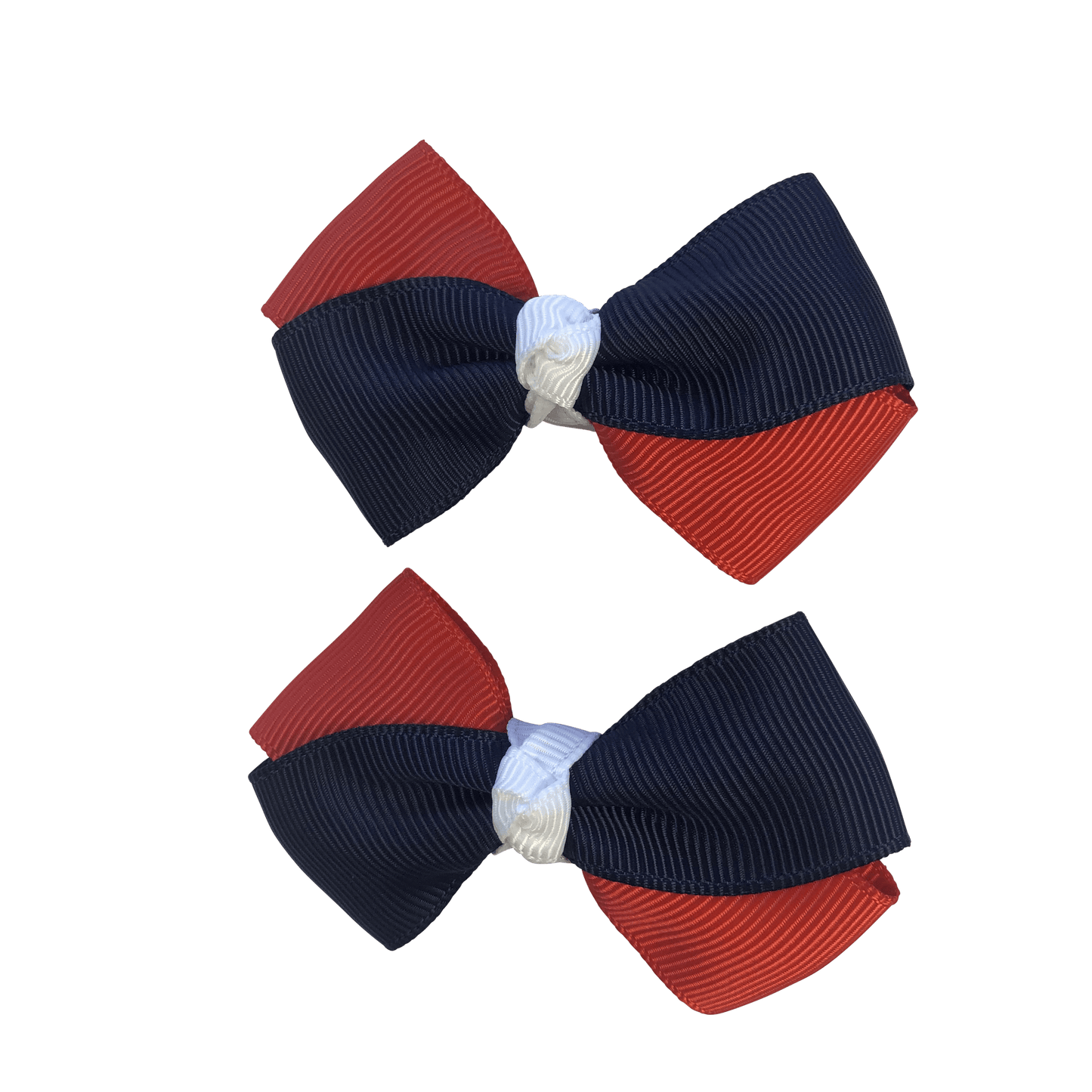 Red & Navy & White Hair Accessories - Assorted Hair Accessories - School Uniform Hair Accessories - Ponytails and Fairytales