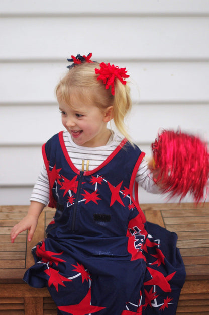 Red Pom Poms (2pc) - Ponytails and Fairytales