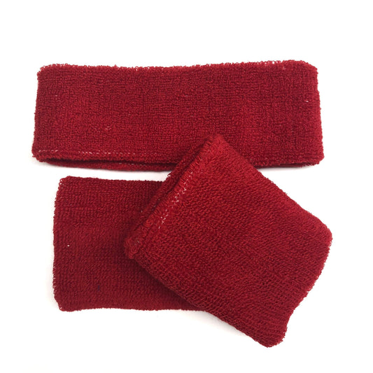 Red Sweat Band Set (3pc) - Ponytails and Fairytales