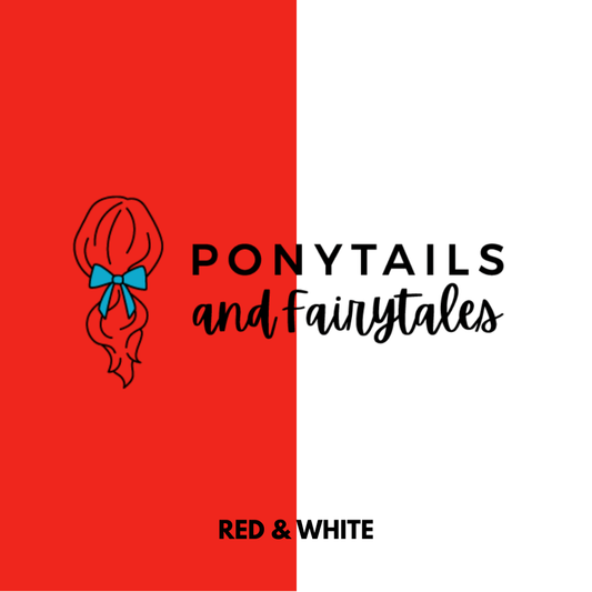 Red & White Hair Accessories - Ponytails and Fairytales