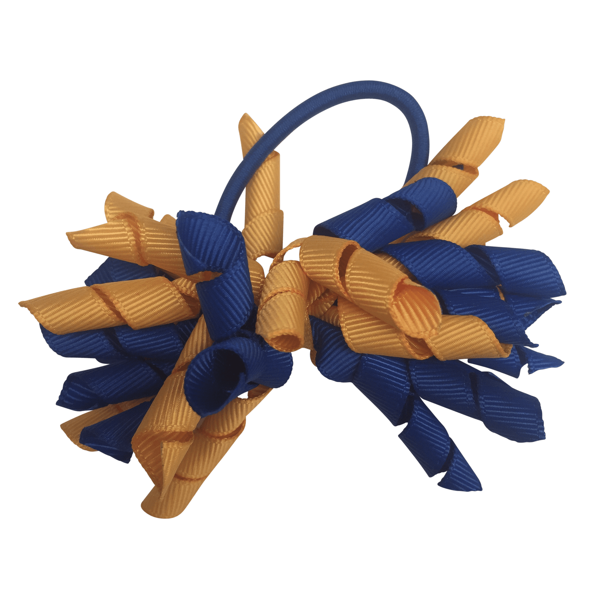 Royal Blue & Gold Hair Accessories - Ponytails and Fairytales