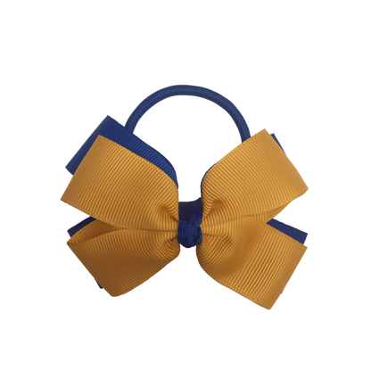Royal Blue & Gold Hair Accessories - Ponytails and Fairytales