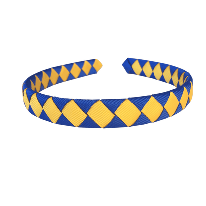 Royal Blue & Gold Hair Accessories - Ponytails and Fairytales