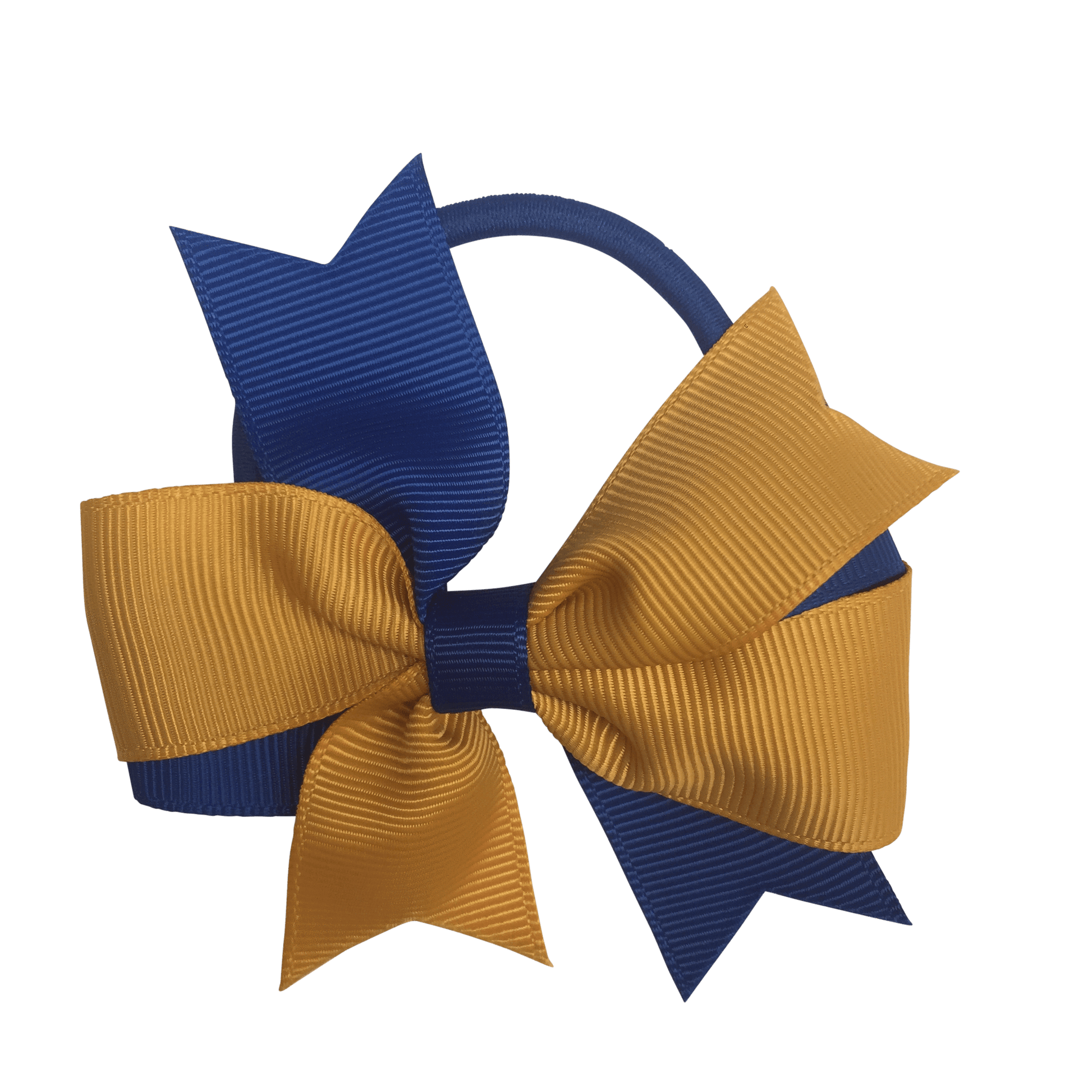 Royal Blue & Gold Hair Accessories - Ponytails and Fairytales