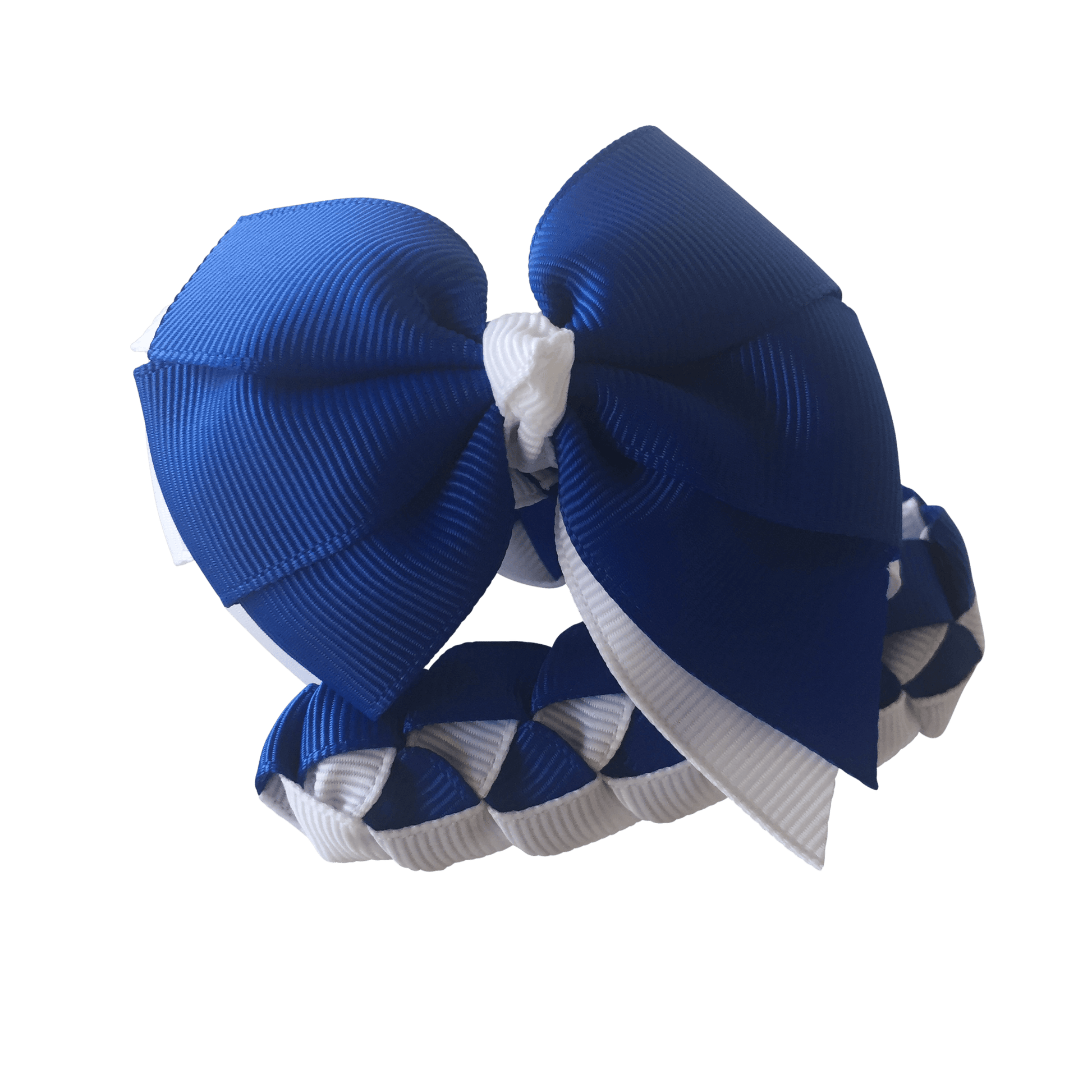 Royal Blue & White Hair Accessories - Ponytails and Fairytales