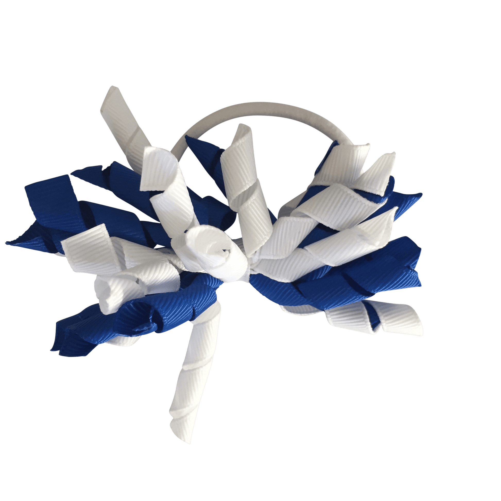 Royal Blue & White Hair Accessories - Ponytails and Fairytales