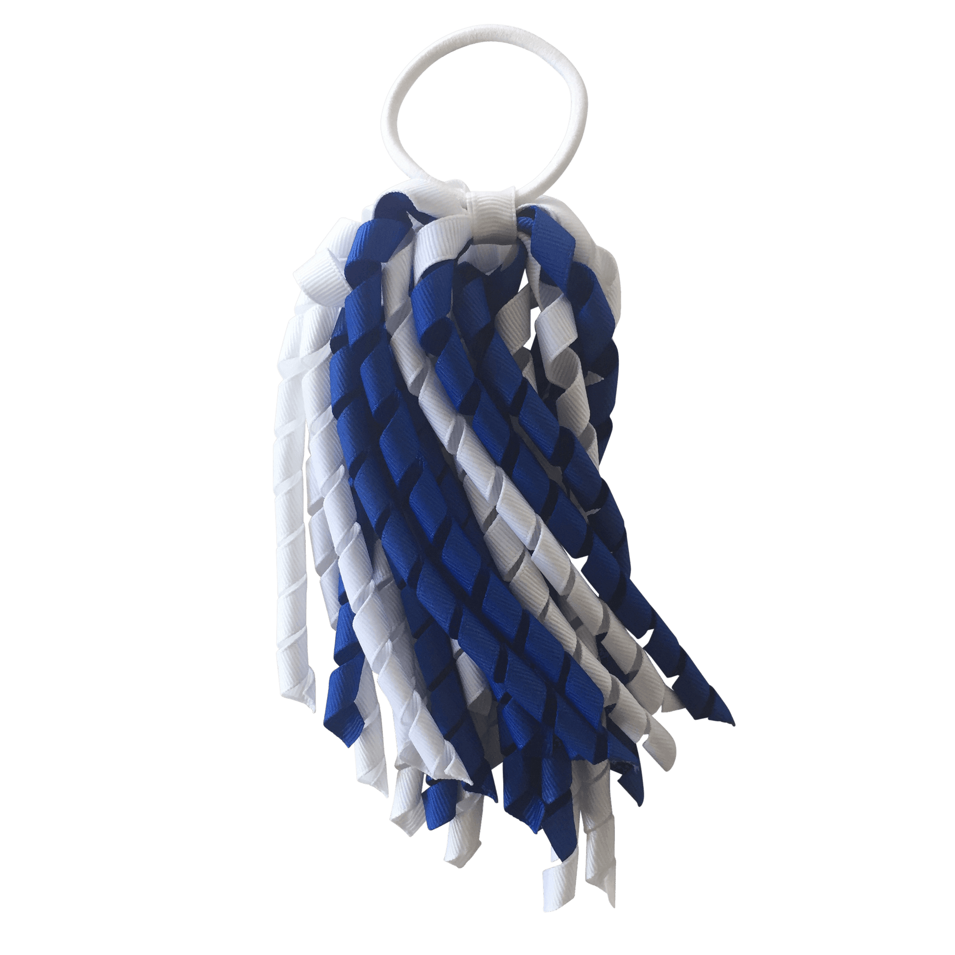 Royal Blue & White Hair Accessories - Ponytails and Fairytales