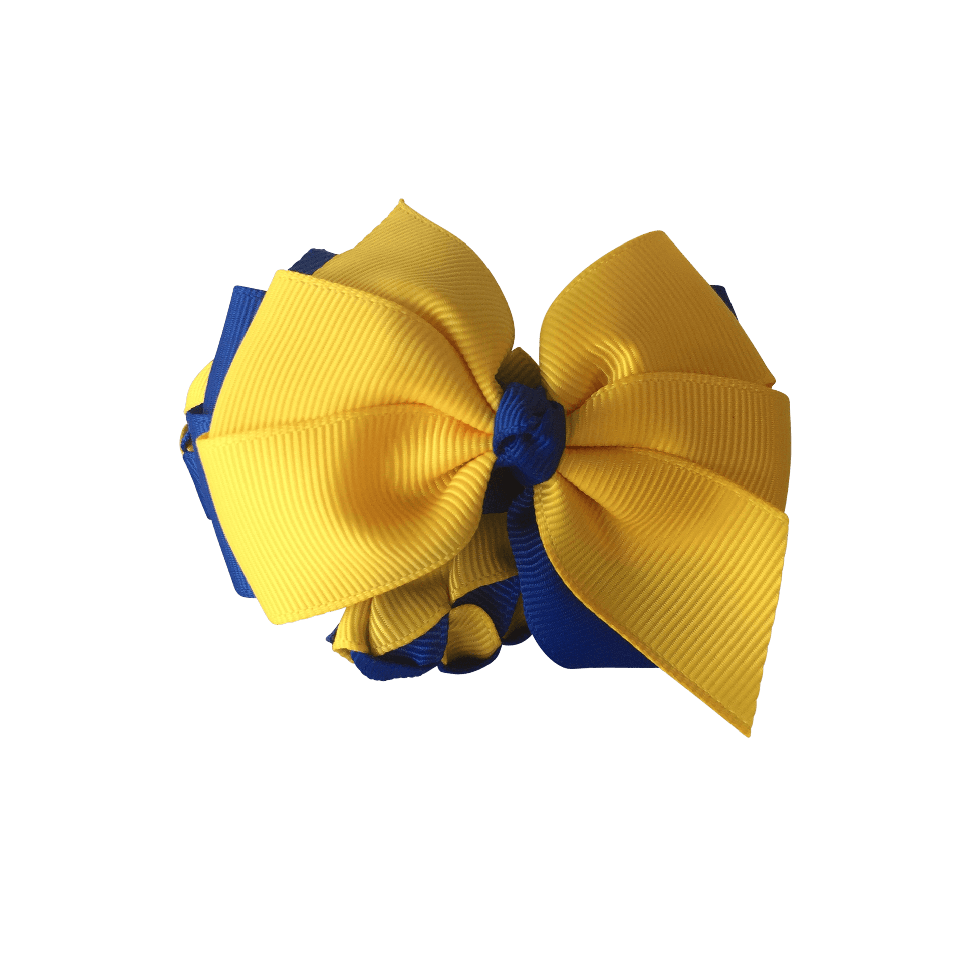 Royal Blue & Yellow Hair Accessories - Ponytails and Fairytales