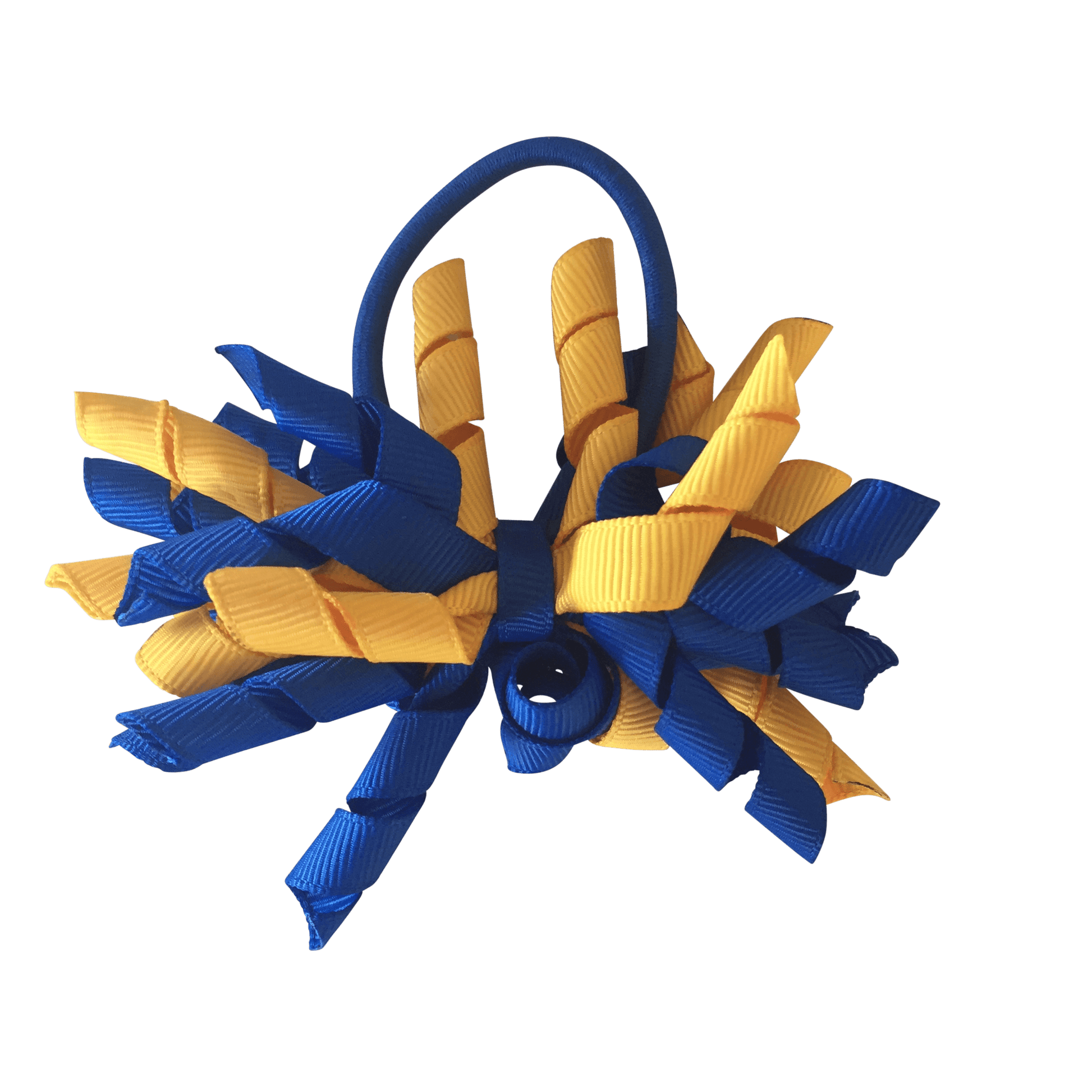Royal Blue & Yellow Hair Accessories - Ponytails and Fairytales