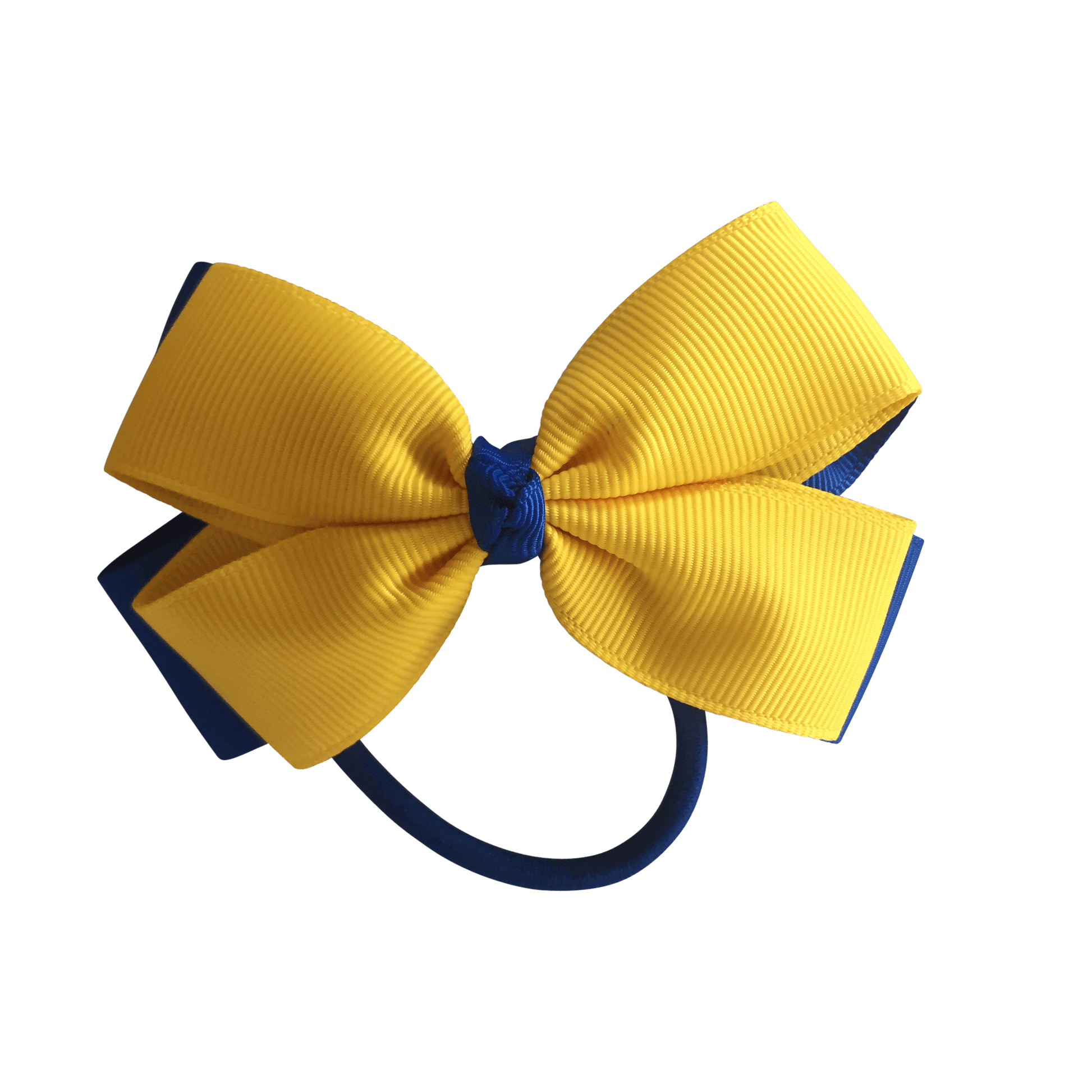 Royal Blue & Yellow Hair Accessories - Ponytails and Fairytales