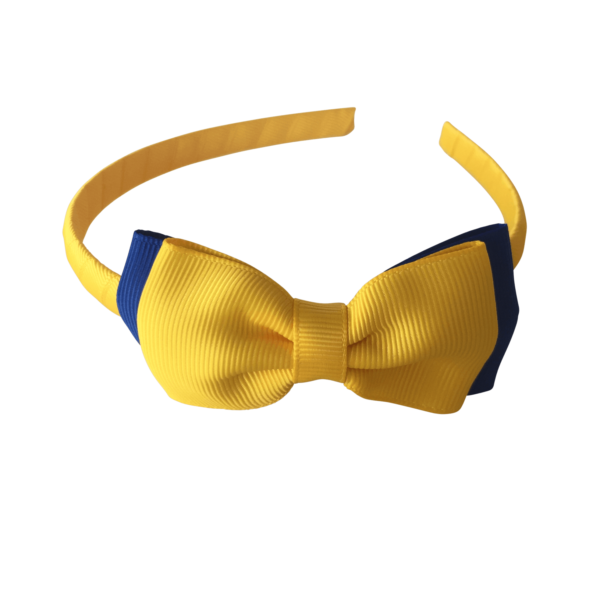 Royal Blue & Yellow Hair Accessories - Ponytails and Fairytales