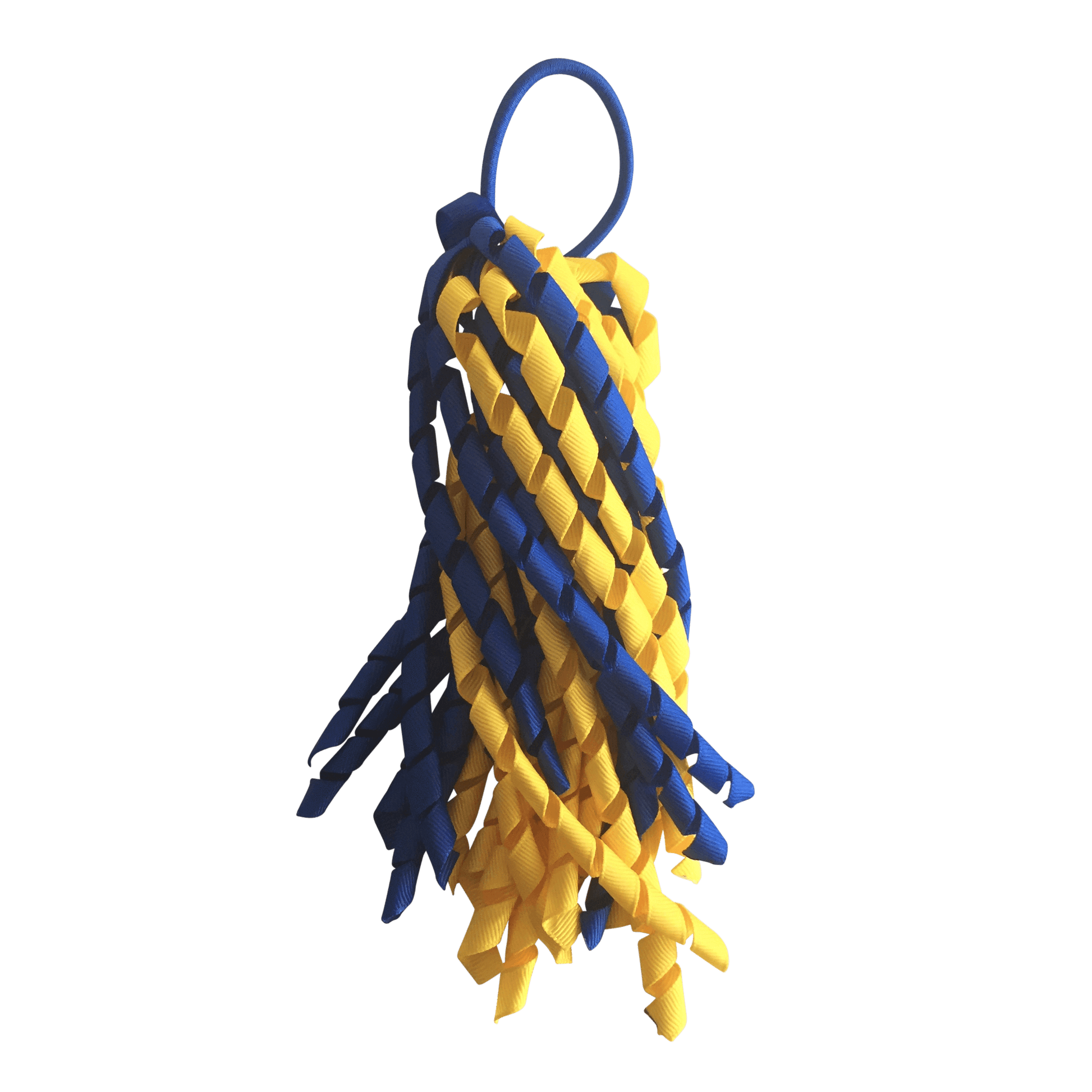 Royal Blue & Yellow Hair Accessories - Ponytails and Fairytales