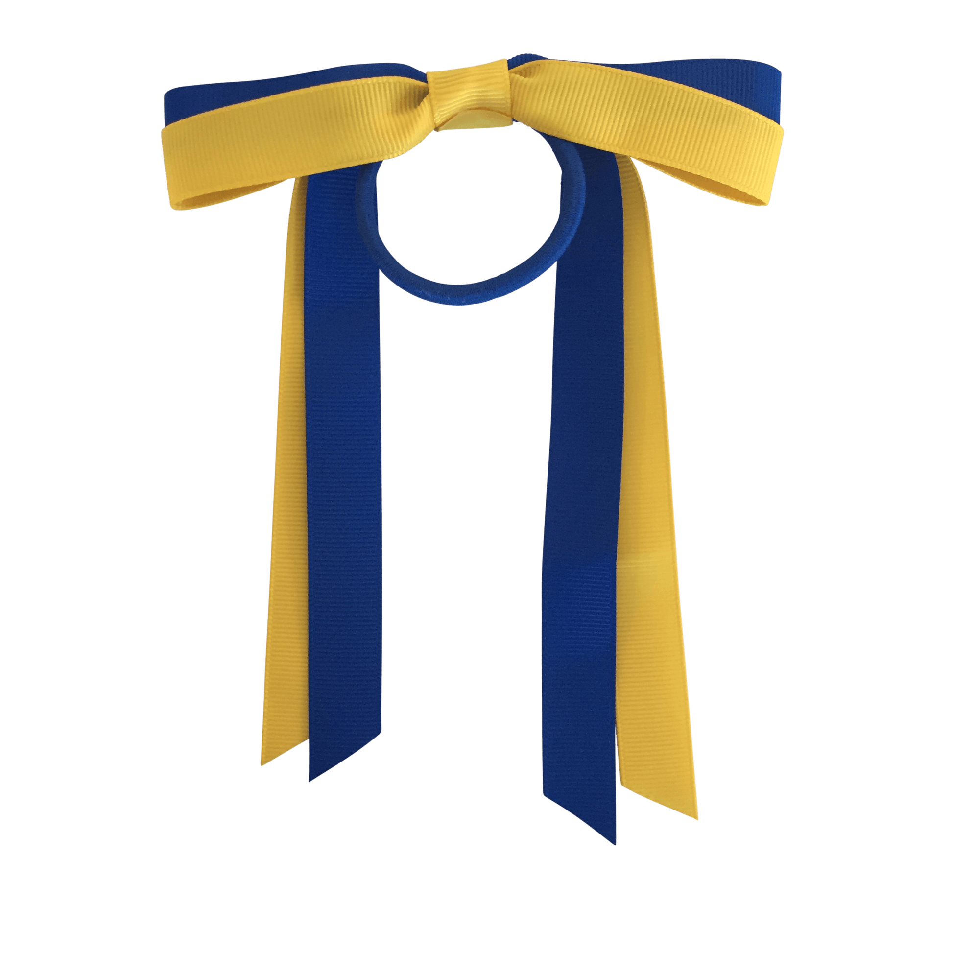 Royal Blue & Yellow Hair Accessories - Ponytails and Fairytales