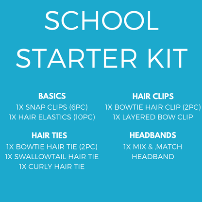 School Starter Kit (24pc) - Ponytails and Fairytales