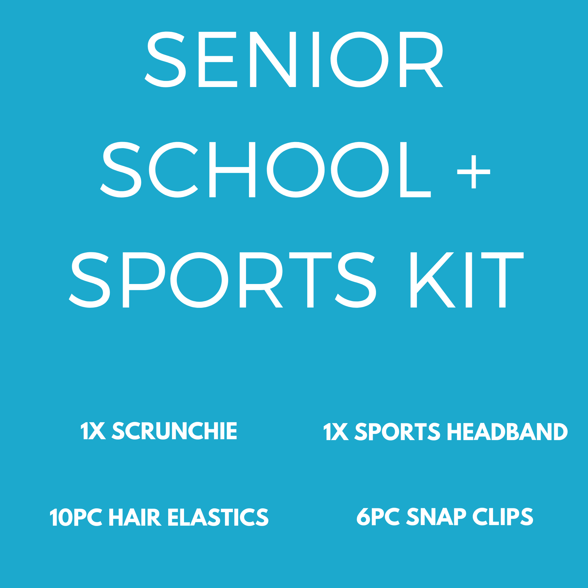 Senior School + Sports Kit (19pc) - School kits - School Uniform Hair Accessories - Ponytails and Fairytales