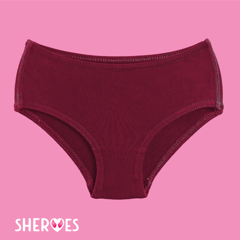 sHEROes School Underwear - Burgundy / Maroon School Underwear sHEROes 5 1 pair 