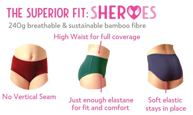 sHEROes School Underwear - Burgundy / Maroon School Underwear sHEROes 