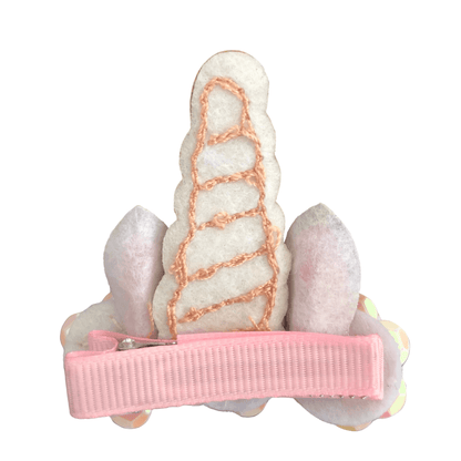 Shimmery Sequin Unicorn Clip Hair clips Ponytails and Fairytales 