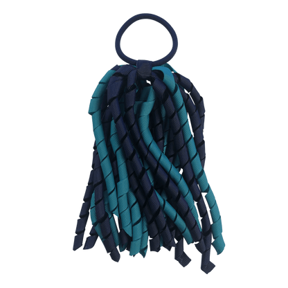 Navy & Teal Hair Accessories - Assorted Hair Accessories - School Uniform Hair Accessories - Ponytails and Fairytales
