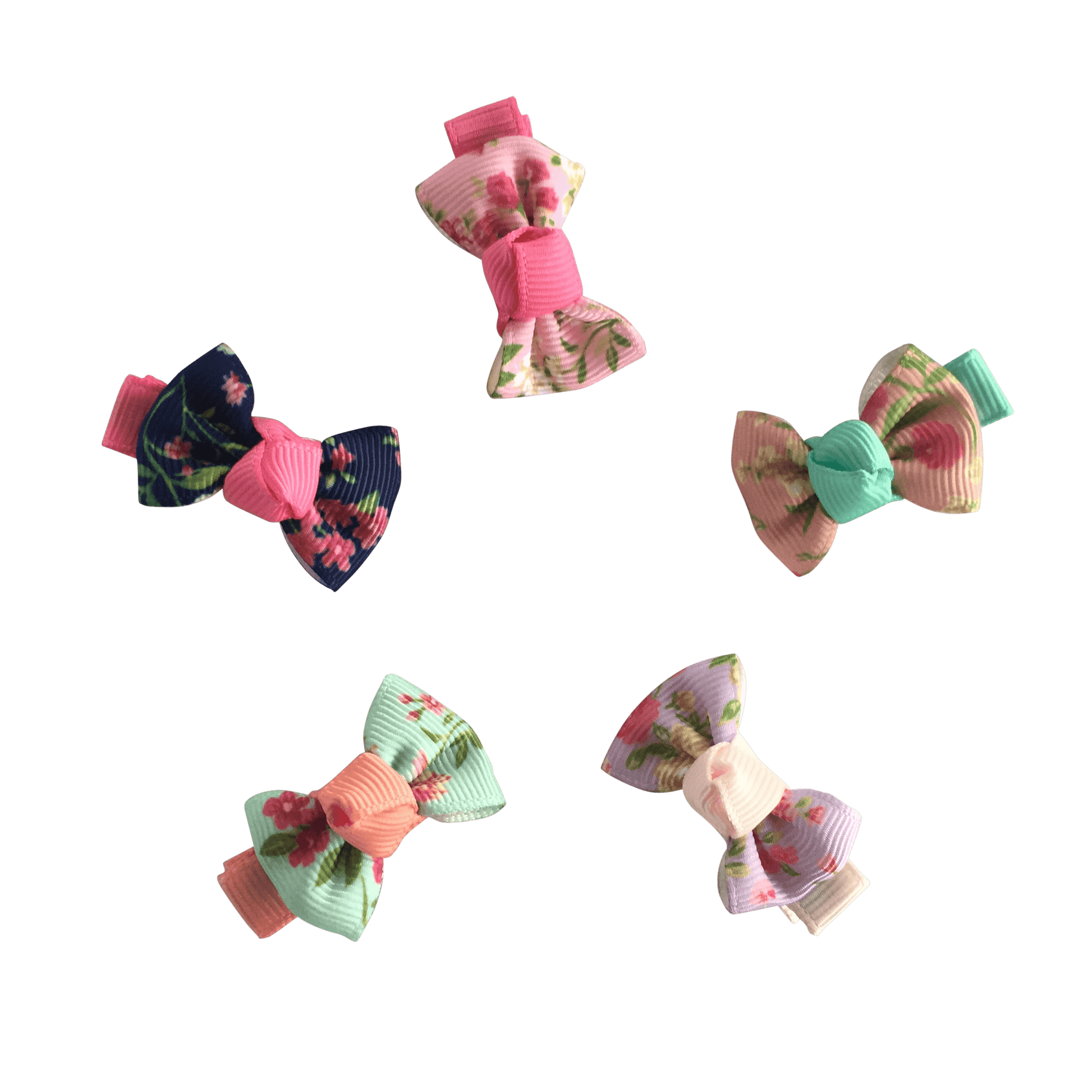 Tiny Floral Bowties for Toddlers - Ponytails and Fairytales