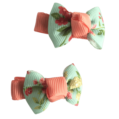 Tiny Floral Bowties for Toddlers - Ponytails and Fairytales
