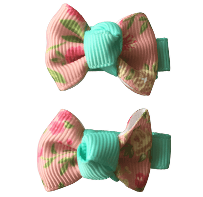 Tiny Floral Bowties for Toddlers - Ponytails and Fairytales